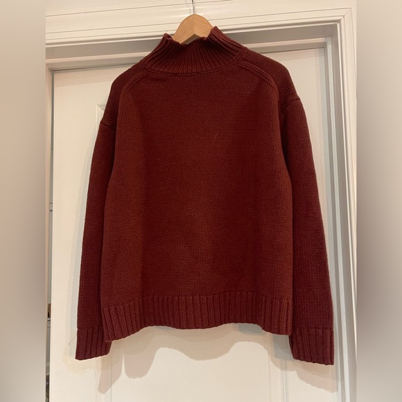 Zara Rust Cowl Neck Sweater - Picture 2 of 4